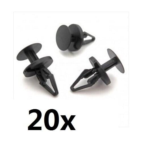 20x For Ford Plastic Trim Clips, Bumper, Splitter and Wheel Arch Lining Clips