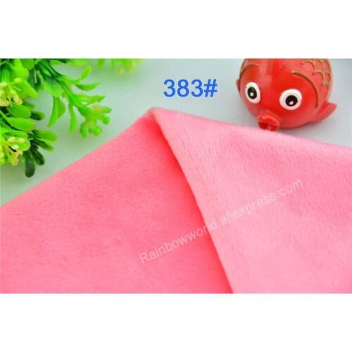 383# Super soft velvet fabric microfiber brushed velboa hair height 2-3mm for DIY stuffed toy blanket pillows(10 pieces)