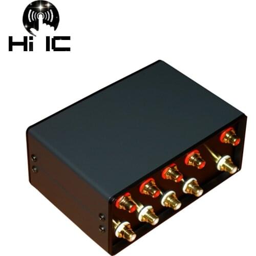 4 Input 1 Output / 1 Input 4 Output Passive Audio Signal Switcher Switch Selector Box Sound HiFi Audio Signal Splitter With RCA