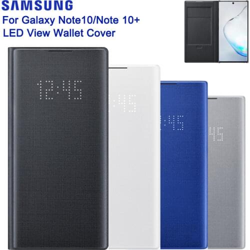 Samsung Original Smart LED View Wallet Case For Samsung Galaxy Note 10 5G Note10 Note X Note 10 PLUS Wallet Flip Phone Cover