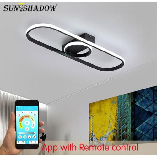 Black&White Modern Led Ceiling Light 69 90 120cm Chandelier Ceiling Lamp for Bedroom Living room Kitchen Indoor Light Fixtures