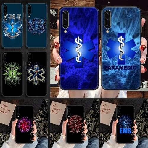 EMT EMS Medical Rescue Phone case For Samsung Galaxy A 3 5 7 8 10 20 21 30 40 50 51 70 71 E S 2016 2018 4G black trend