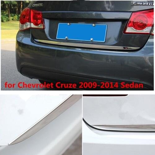 For Chevrolet Cruze 2009-2014 Sedan CHROME REAR TRUNK TAILGATE BACK DOOR LID COVER BOOT TRIM EDGE MOLDING GARNISH STRIP