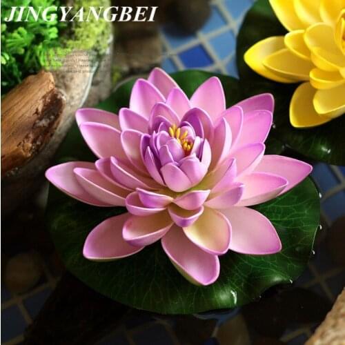 Simulation 18cm large EVA Water lily Hibiscus flower decoration artificial flowers home decoration