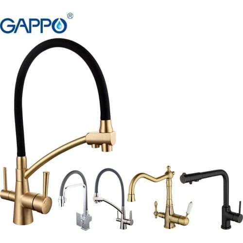 GAPPO kitchen faucet with filtered water tap brass kitchen sink faucet water crane filter tap kitchen faucet mixer