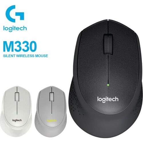 Logitech M330 Wireless Silent Mouse with 2.4GHz USB 1000DPI Optical Mouse Support PC/Laptop QUIET MARK CERTIFICATION