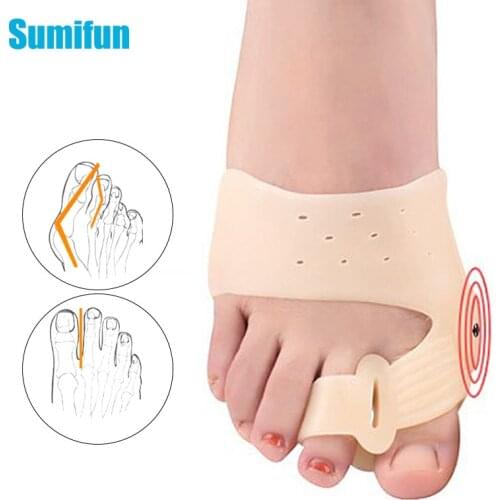 1Pair Magnetic Therapy Toes Separator Bone Ectropion Adjuster Thumb Outer Appliance Hallux Valgus Corrector Foot Care Tools
