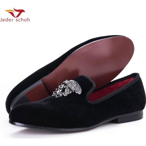 Fashion Men Loafers With Silver Face Buckle Handmade High-Grade Party And Wedding Men Velvet Shoes Men Dress Shoe MenS Flats