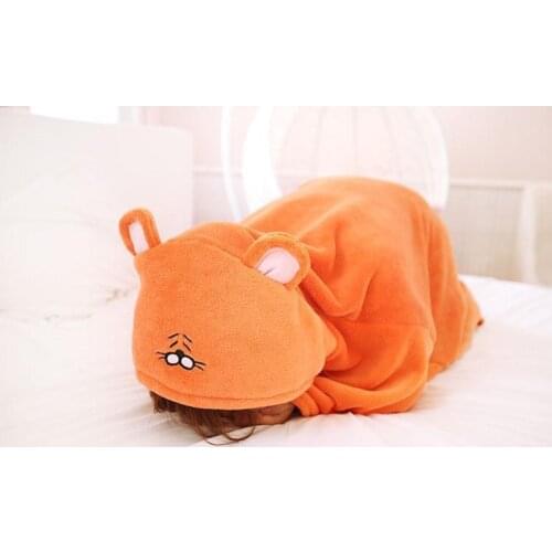 Anime Natsume Yuujin-chou cos Doma Umaru Cosplay Costume Cape Home Hooded Cape Blanket Soft Carton Cloth toy gift