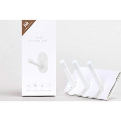 3Piece HL Wall Hooks Little Adhesive Multi-function Hooks/Wall Mop Hook Strong Bathroom bedroom Kitchen 3kg max loa