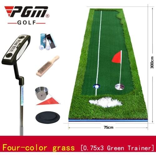 Send Clubs! PGM New Indoor Golf Putter Trainer Office Greens Fairway Practice Carpet