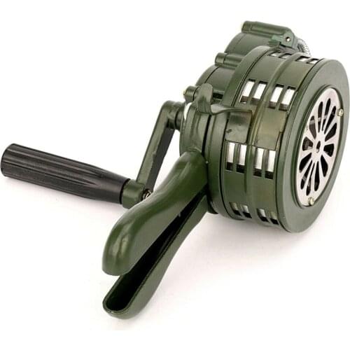 Hand siren horn 110dB manual metal siren air raid emergency safety security protection PAK55
