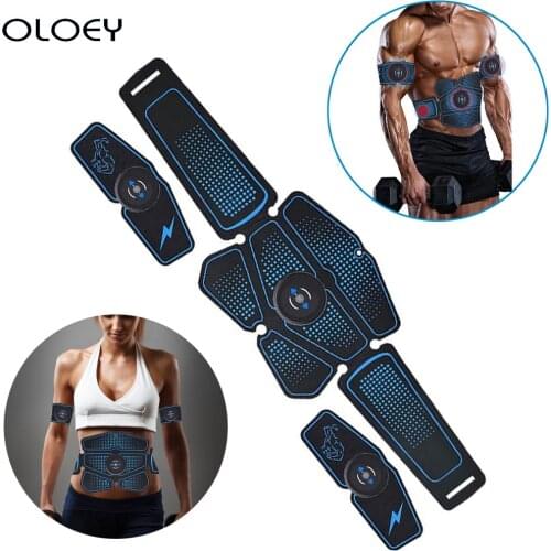 Abdominal Muscle Stimulator Hip Trainer EMS Trainer Abs Fitness Equipment Training Gear Muscles Electrostimulator Toner Home