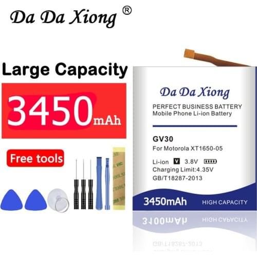 Da Da Xiong GV30 SNN5972A 3450mAh Phone Battery For Motorola Moto Z XT1650-01 XT1650-03 XT1650-05 GV40 XT1650-02 Battery