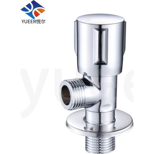 1/2 Inch Angle Valve High Quality Factory Price Brass Faucet Bathroom Accessories Hot or Cold Water Triangle valve