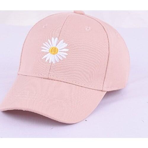 2021 Spring Children Baseball Cap Cute Daisies Candy Colors Kids Hats Boy Girl Caps Snapback Hat Kids Adjustable Baseball Caps