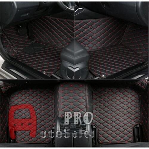 Waterproof Car Interior Front Rear Floor mats Pad Carpets Cover grid For Ford Everest Endeavour 4Dr SUV 2015-2016