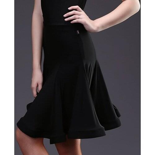 New Woman Latin Dance Skirt Fishbone Wears Sexy Rumba Samba Dance Skirt Tango Costume Training Dress Performance for Women Girl