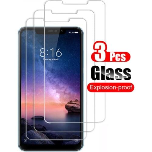 3Pcs For Xiaomi Redmi Note 6 Pro Tempered Glass Screen Protector Protective Film 9H For Xiaomi Redmi Note6 Pro Glass