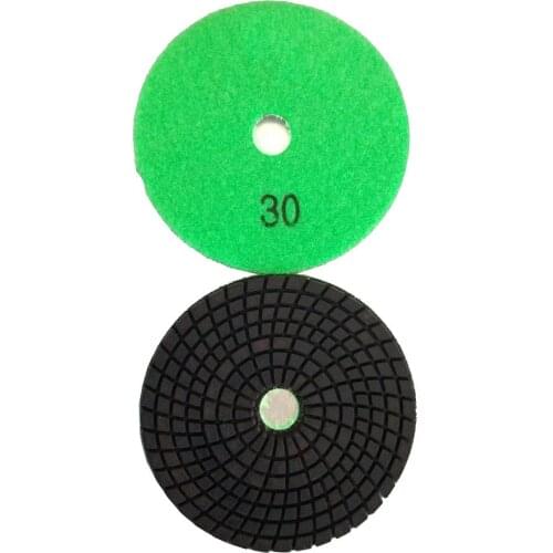 30# 4inches High Quality Granite Flexible Polishing Pads in Wet Use