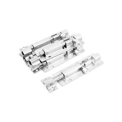4" Long Stainless Steel Door Gates Latch Slide Lock Barrel Bolt 5pcs