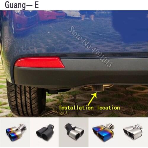 Car stickers muffler exterior back end pipe dedicate exhaust tip tail outlet ornament 1pcs For Chevrolet Lova 2006-2010-2018