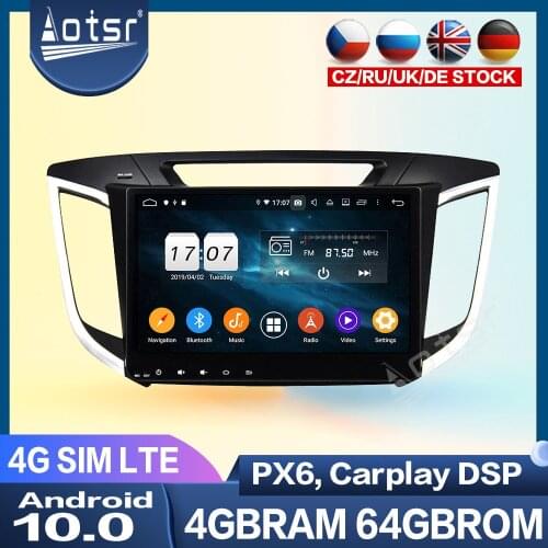 Car Radio Stereo For Hyundai Creta ix25 2014-2018 PX6 Multimedia Player Car DVD Player GPS Navigation Head Unit Auto Audio DSP