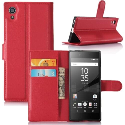 Mobilephone bag cases for Sony Xperia Z6,100pcs/lot,leather bookstyle Flip wallet case for Sony Xperia Z6,free shipping