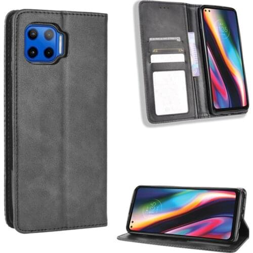 For Motorola Moto One 5G Case Luxury Flip PU Leather Wallet Magnetic Adsorption Case For Moto One 5G Protective Phone Case