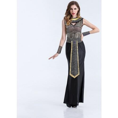 Ancient Egyptian Cleopatra Princess Costume Adult Women Renaissance Queen Cosplay Halloween Carnival Woman Uniform