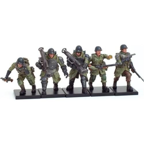 Pvc figure model figure US ArmyGrizzliess 5pcs/set