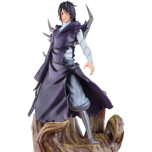 Naruto Anime Figure Action Uchiha Obito Figurine Figma 25cm ABS Statue Oversized Battle Model Desktop Collection Toys Gift Doll