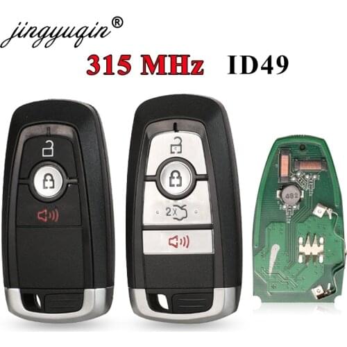 Jingyuqin OEM / Aftermarket Keyless Remote Control Car Key Fob 315MHz ID49 M3N-A2C931423 for Ford Fusion Mondeo F-150 F250 F350
