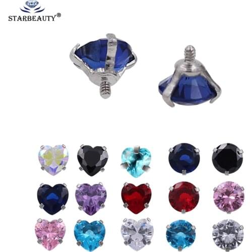 5pcs/Lot 16G 5mm Internally Threaded Belly Lip Eyebrow Tongue Belly Navel Ring Body Jewelry Piercing Parts Body Piercing Ball