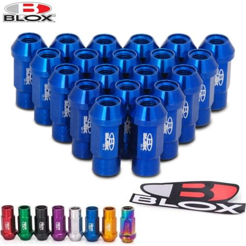 Blox Forged Aluminium Racing Nuts Wheel Lug Nut M12x1.25 / M12x1.5 L: 50mm (20PCS/Set) HU-BLOX750