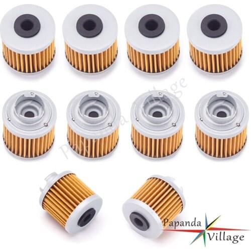10PCS/Pack Oil Filter 15412-HB6-003 for HONDA 1986-1987 ATC125M 1987-1988 TRX125 FOURTRAX 2004 CB50R DREAM 50R 150cc Engine