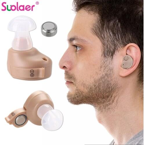 Mini Portable Hearing Aids In-ear Amplifier Super Hearing Aid Device Adjustable Tone Personal Ear Care Tools Medical Devices
