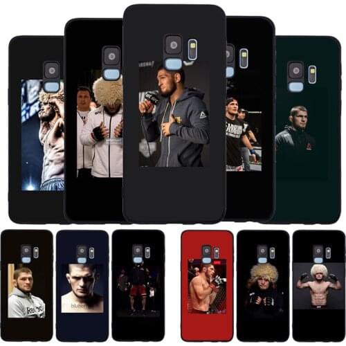 Nurmagomedov black Soft phone Case For Samsung S20 S10 S9 S8 S7 edge Plus Lite For Note 9 10 A6 A7 A8 A9 2018