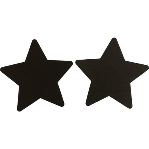 Hot Sale 5 Colors New 2021 Sexy Sequins Red Bule Black Nude Purple Star Nipple Cover Pasties Breast Petals 1 Pair High Quality
