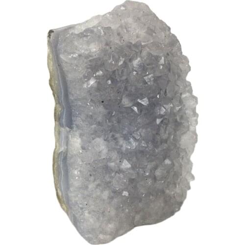 Natural Blue Lace Agate Voog Quartz Crystal Cluster Healing Stones Specimen Home Crafts Decoration Gift Geode