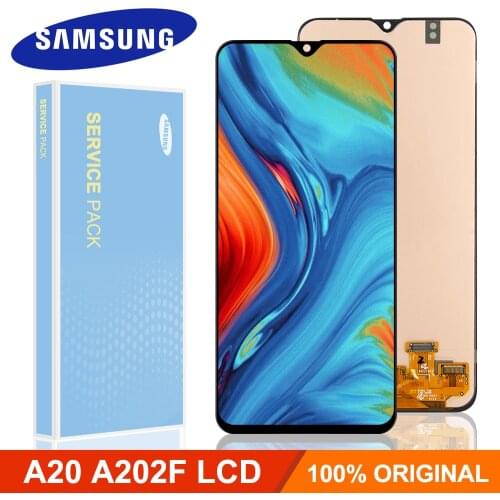 ORIGINAL 6.4'' LCD Display for SAMSUNG GALAXY A20 A205 A205F SM-A205F A205GN Touch Screen Digitizer Assembly TFT A20 LCD