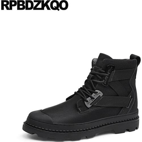 Autumn Waterproof Tactical Designer Army Shoes Lace Up Desert Military Fashion Black Canvas Mens Winter Boots Warm Ankle Combat