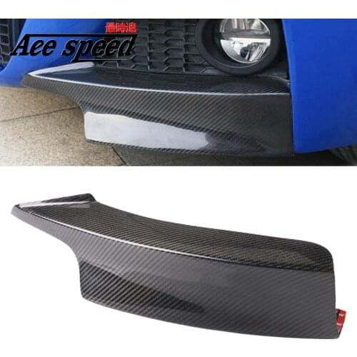 Carbon fiber material front splitter for BMW F30 F35 M-tech Bumper wrap angle corners modified Carbon corners