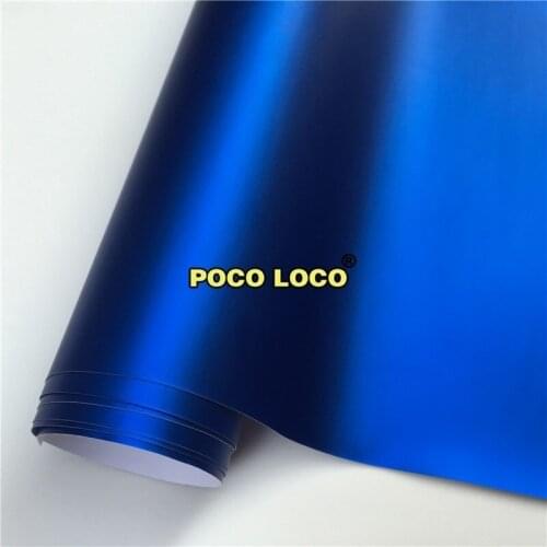 Blue Matte Chrome Vinyl With Satin Finish Full Vehicle Wraps & Graphics Decals & Stripes Accents & Trim Electronics Skins & More