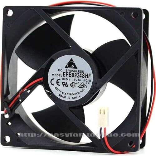 Brand new DELTA 9CM 24V 0.38A EFB0924SHF Frequency converter high air volume cooling fan