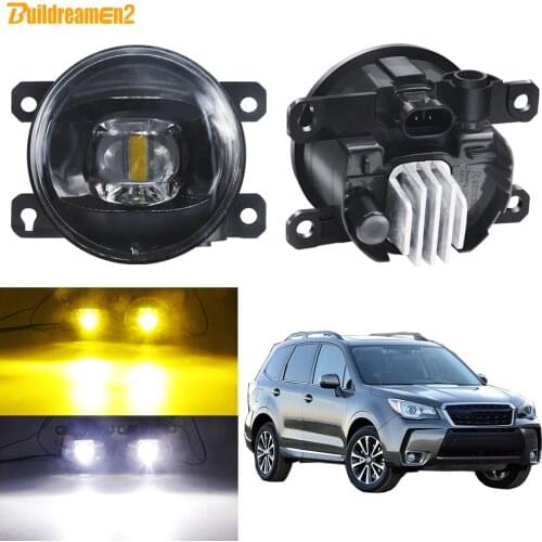 LED Fog Light Assembly For Subaru Forester 2013 2014 2015 2016 2017 2018 Car Front Bumper Fog Lamp Daytime Running Light 12V