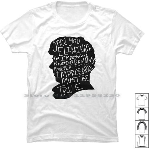 Inspired T Shirt 100% Cotton Sherlock Inspire Holmes Lock She Red Pi Me