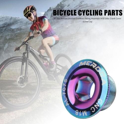 Bicycle Crank Cover Screw Bottom Bracket Chainwheel Cranks Cover Cups Arm Bolt MTB Fixing Bolt Screw CNC For SHIMANO M18/M19/M20