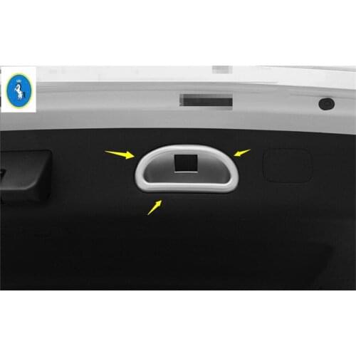 Yimaautotrims Rear Trunk Tail Door Handle Bowl Frame Cover Stickers Trim For KIA Sportage 2016 2017 2018 2019 2020 Interior ABS