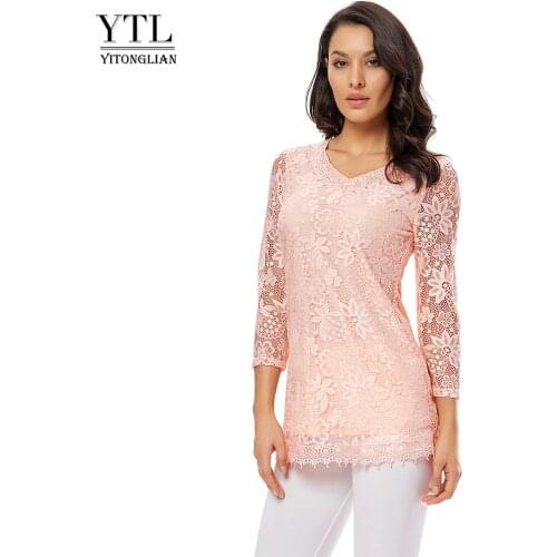 Yitonglian Pink Blouses
